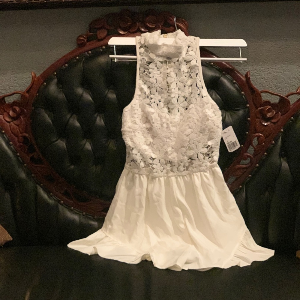 NWT Forever 21 White Lace Romper